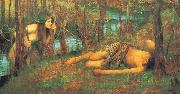 John William Waterhouse A Naiad or Hylas with a Nymph France oil painting artist